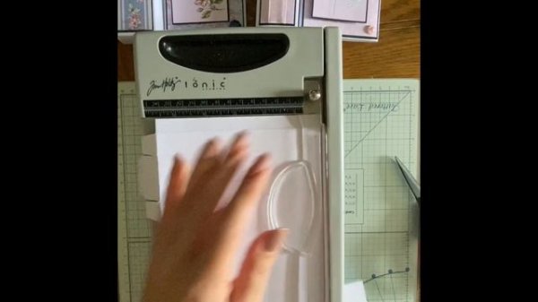 Tea light card using Hobby House magnolia collection