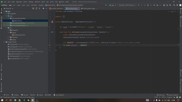 Membuat List View Sederhana Dengan Action Click Toast (KOTLIN ANDROID STUDIO) смотреть онлайн