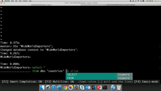 mssql-cli, an open source and cross-platform CLI for SQL Server смотреть онлайн