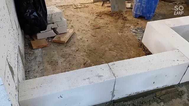 Дом М. первый этаж. Дом из газобетона. смотреть онлайн