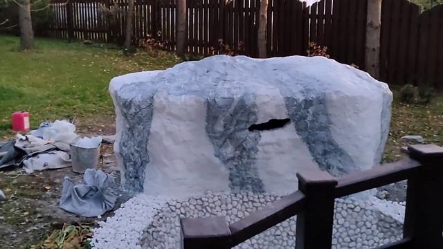 Пруд из арт бетона