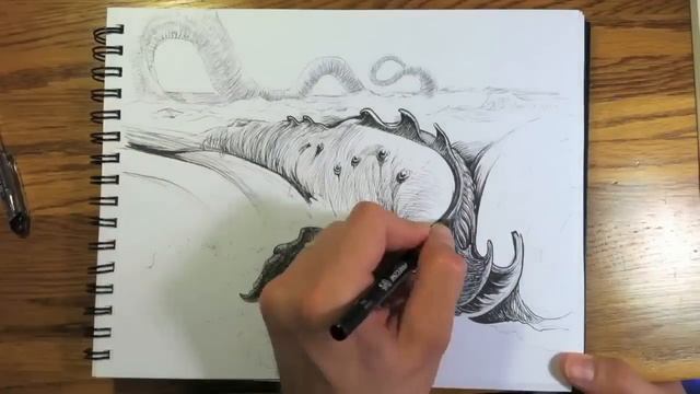 Dragon Speed Drawing of Dore's Leviathan: JUDAH Video смотреть онлайн