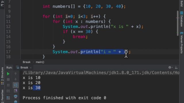 Java J2SE/FX #10 - Break and Break label keyword смотреть онлайн