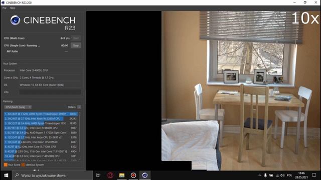 Cinebench R23 Single-Core Intel Core i3-4005u смотреть онлайн