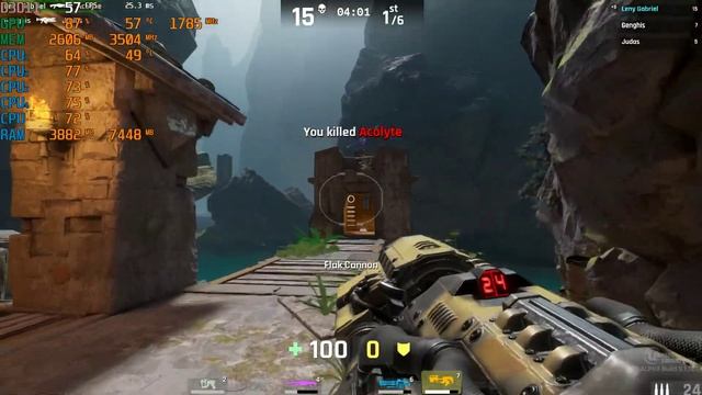 Unreal Tournament 4 - GTX 1050 Ti AMD Athlon II X4 8GB DDR3 MSI Afterburner Benchmark Test смотреть онлайн