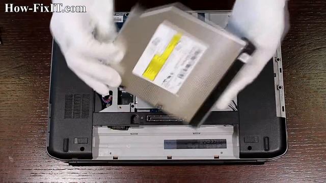 Dell Latitude E5430 optical drive replacement, замена привода ноутбука смотреть онлайн