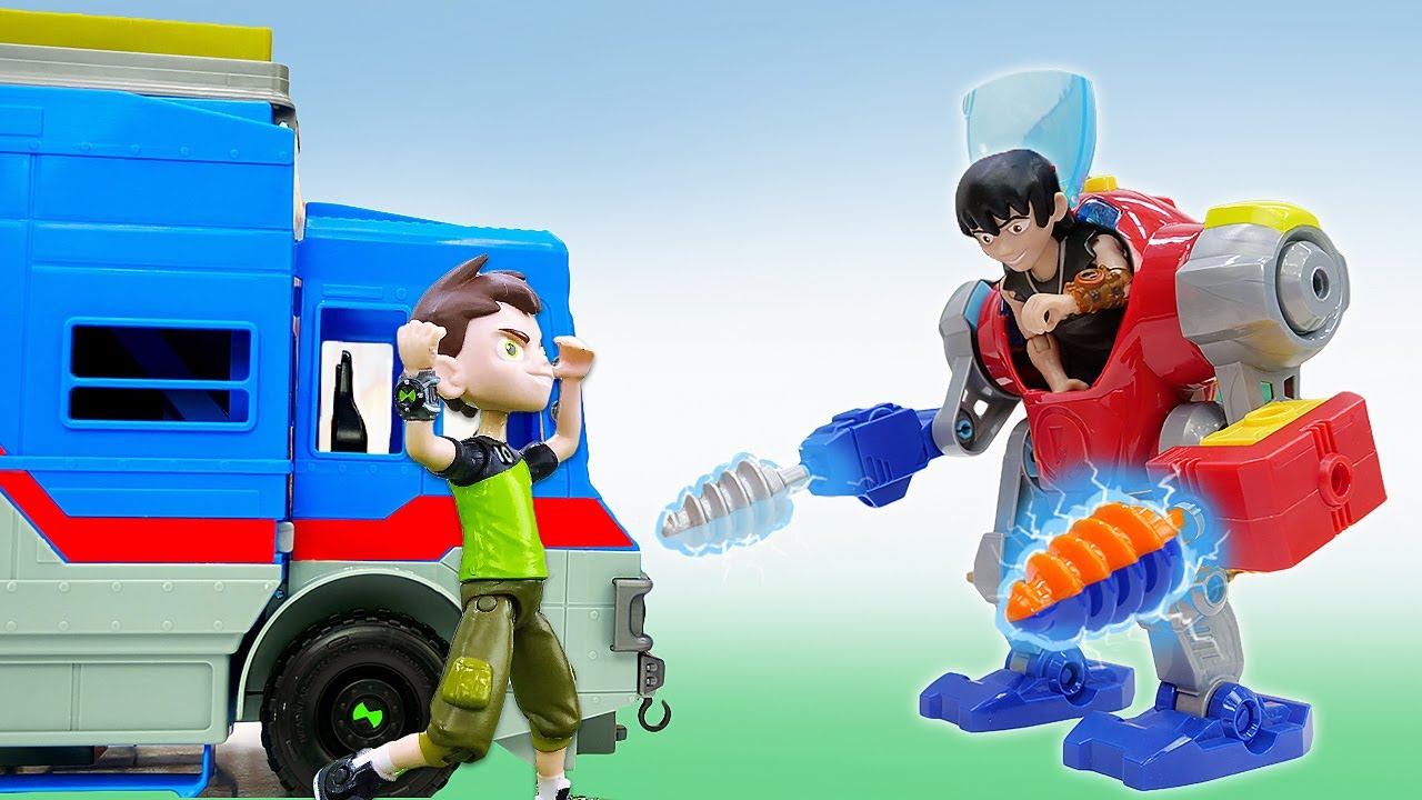 Супергерои игры битвы - БЕН 10 и часы Омнитрикс против Злодеев! - Сборник видео для мальчиков смотреть онлайн