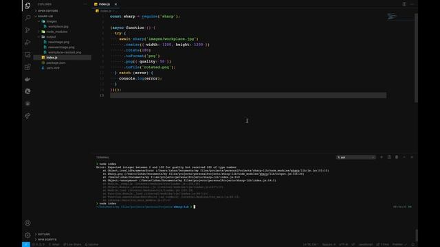 Image Optimization with NodeJS using Sharp смотреть онлайн