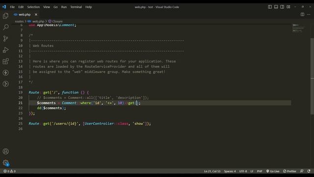 Laravel eloquent select specific fields only | Arabic смотреть онлайн