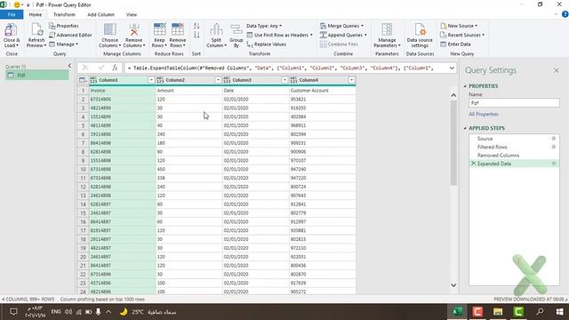 20– دورة Power Query - شرحPdf To Excel استيراد البيانات من ملف Pdf واجراء معاملات حسابية عليه смотреть онлайн