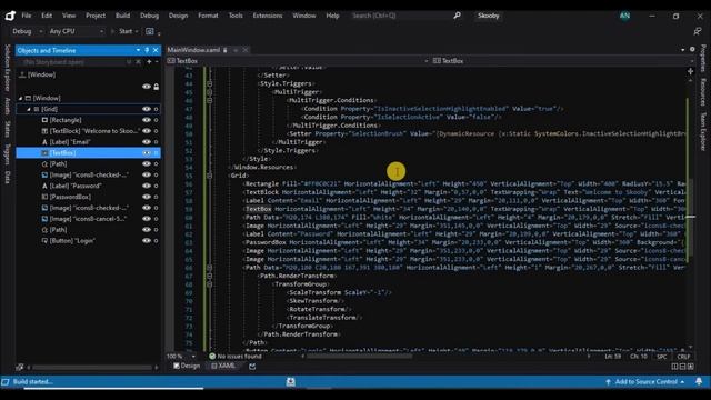 WPF Tutorial : XAML UI design in Visual studio blend 2019 | Login Error Animation | C# WPF смотреть онлайн