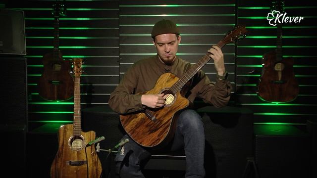 Обзор на акустические гитары Klever K-300 смотреть онлайн