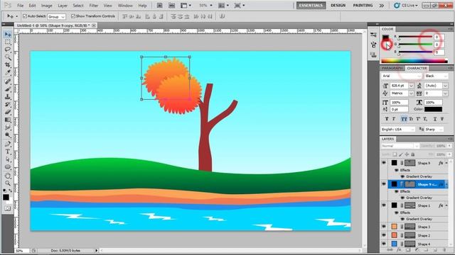 How to create Animation Background Drawing on Photoshop easy смотреть онлайн