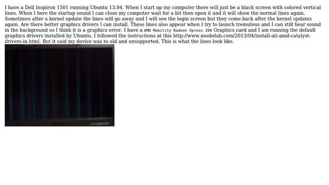 Ubuntu: Colored lines on startup смотреть онлайн