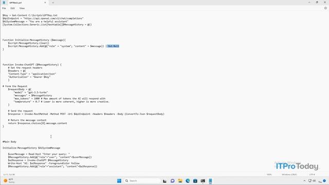 ChatGPT Integration in PowerShell: Scripting Demo смотреть онлайн