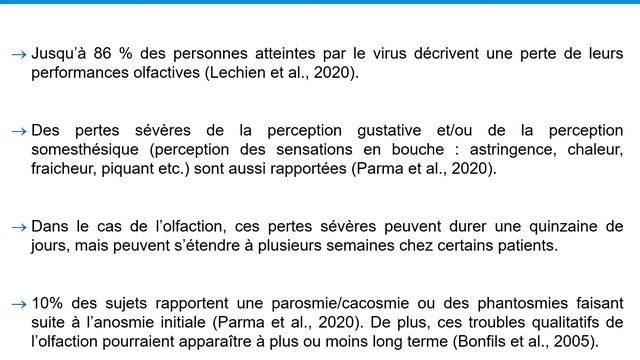 Capsule D'informations Troubles De L’olfaction Et De La Gustation