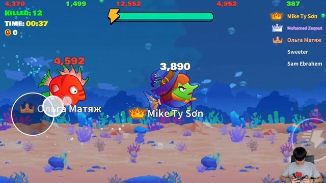 Eat Fish.io - One Of The Strongest Boss Fight (Robot Fish) TOO HARD? смотреть онлайн