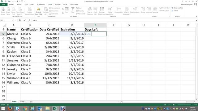 Excel Conditional Formatting with Dates смотреть онлайн