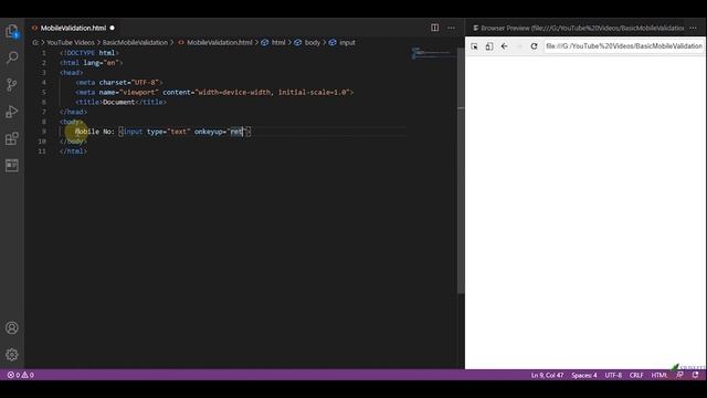 How to validate mobile number using Regex in JavaScript. смотреть онлайн