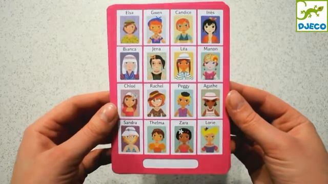 Игра мини логик Кто я Джулия Djeco 05357 смотреть онлайн