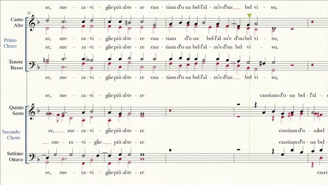 Cristofano Malvezzi - Noi che cantando SOPRANO I CORO смотреть онлайн