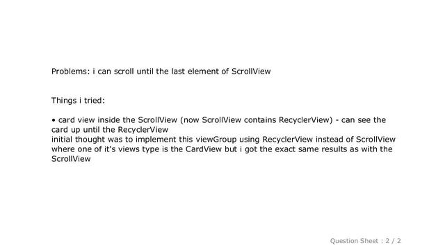 Android : RecyclerView inside ScrollView is not working смотреть онлайн