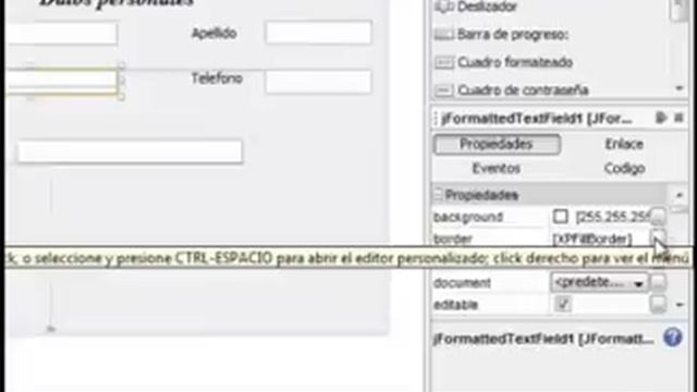 JFormattedTextfield смотреть онлайн