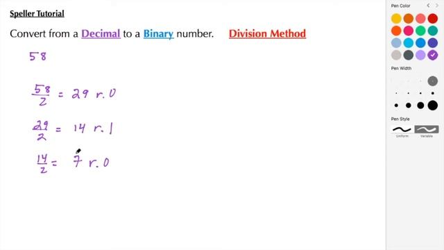 How to convert a decimal to binary using the Division Method смотреть онлайн