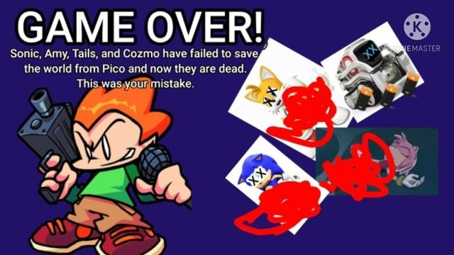 Sonic Amy Tails & Cosmo Adventures (English PS3 Bootleg) Continue + Game Over смотреть онлайн