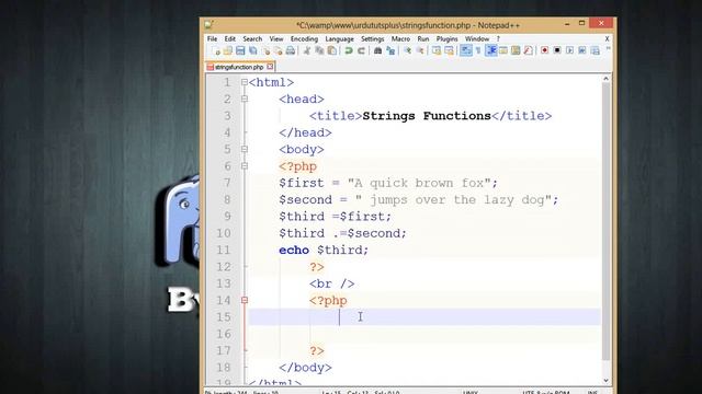 Built in String Functions part 1 (Learn PHP and MySqli in Urdu Complete)| Part 21 of 120 смотреть онлайн