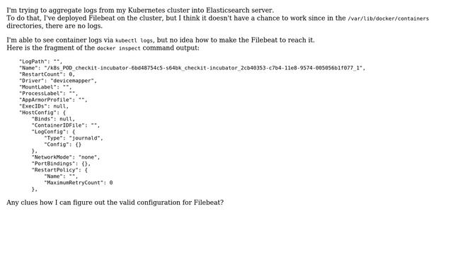 DevOps & SysAdmins: Can't find docker log files for Filebeat смотреть онлайн