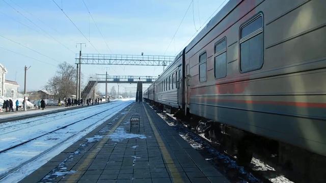 Электровоз ЭП1М-391 с поездом 377Г Новый Уренгой - Казань смотреть онлайн