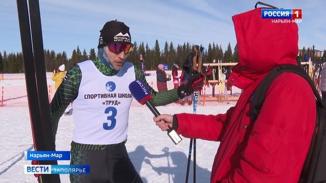 Все на лыжи! В Нарьян-Маре состоялись традиционные соревнования "Северное сияние". смотреть онлайн