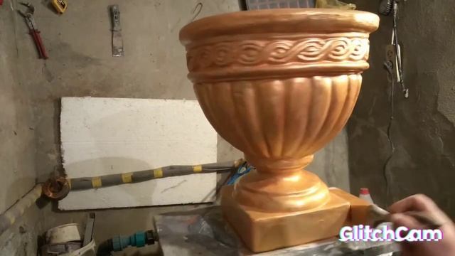 Вазон из бетона своими руками