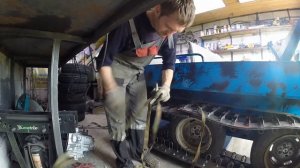 Монтаж гусеницы вездеход Мишутка