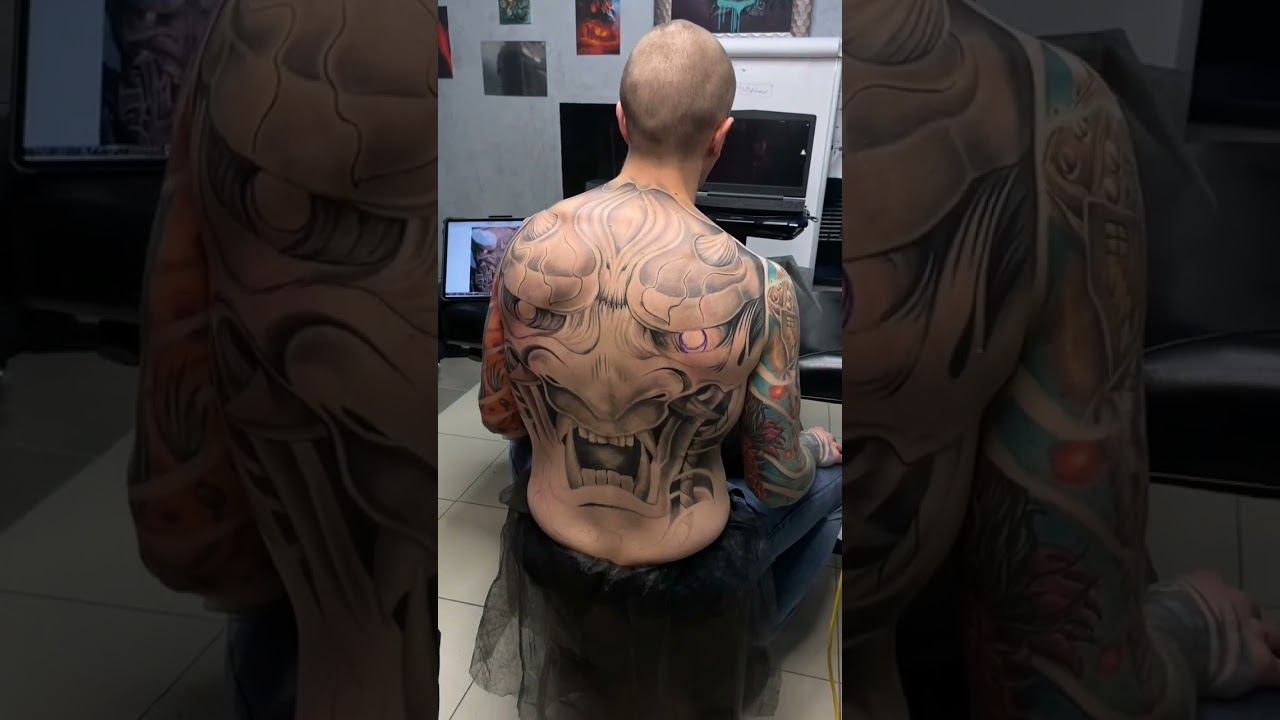 Маска Хання в Нео-Японии на спине смотреть онлайн