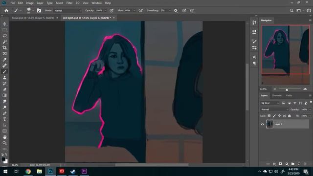 Glow - Photoshop Speedpaint смотреть онлайн