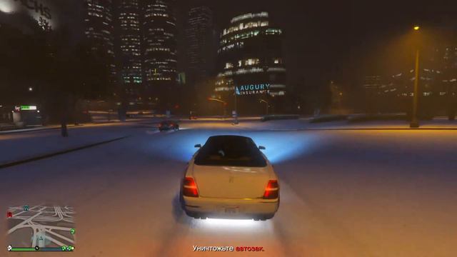 Зимний дрифт на Роллс-ройсе в GTA 5 Online (Enus Windsor кабриолет) #196 смотреть онлайн