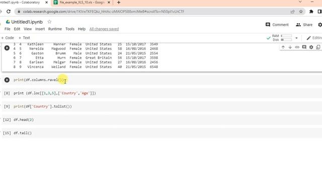 how to read excel file in python using pandas in google colab смотреть онлайн
