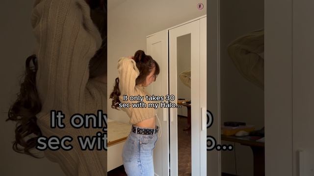 He won't notice my Halo Extension – they're that good! #haloextensions #hairextensions #extensions смотреть онлайн