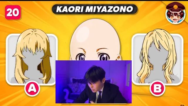 УГАДАЙТЕ ПРАВИЛЬНУЮ ПРИЧЕСКУ ЛЫСОГО ПЕРСОНАЖА АНИМЕ ???? РЕАКЦИЯ смотреть онлайн