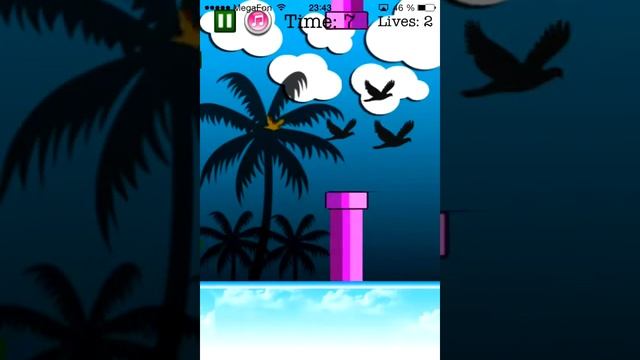 Fly Birdie Flappy Bird Flyer ios iphone gameplay смотреть онлайн