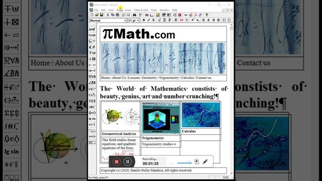 MathJAX WebAuthor HTML Website Builder Bootstrap editor demo in 3minutes смотреть онлайн