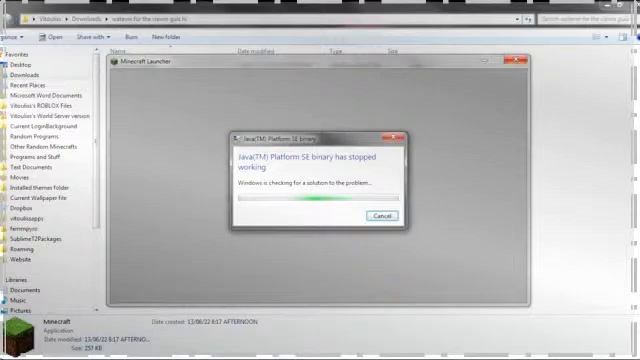 Minecraft Java SE binary not responding Possible fix! смотреть онлайн