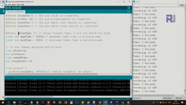 Home Automation: Control a Bulb ON/OFF time using Arduino Relay Timer V 1.0 смотреть онлайн