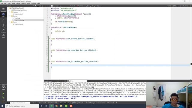 Tutorial Qt Creator - QTableWidget 02 смотреть онлайн