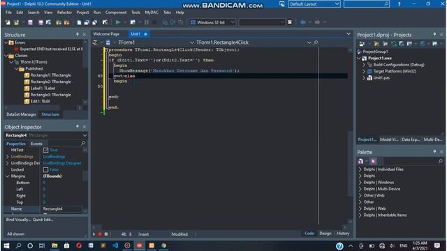Tutorial cara membuat form login ( RAD STUDIO Delphi 10.3 ) смотреть онлайн