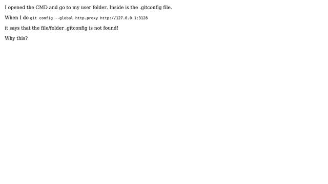 Can not find .gitconfig in user directory смотреть онлайн