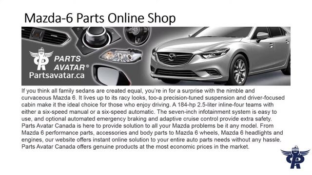 Shop Mazda 6 Parts at Partsavatar canada смотреть онлайн