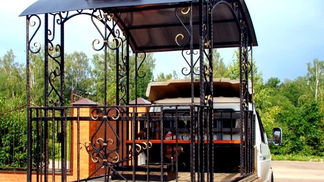 Готовая беседка из металла для дачи, садовая беседка металлическая дачная недорогая, купить в Днепр смотреть онлайн